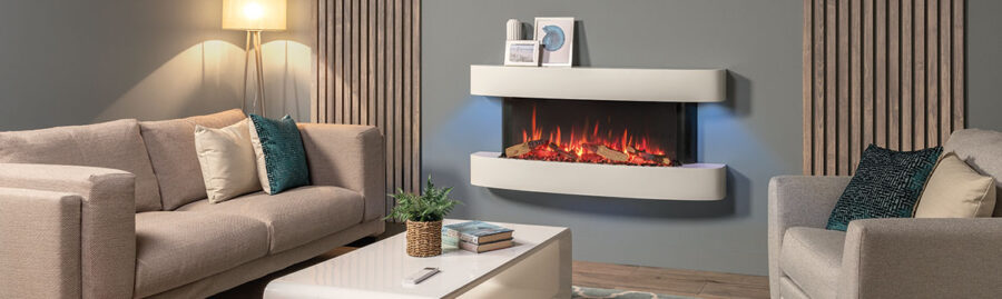 Gazco - eStudio Arosa & Cerreto 140 Electric Fire Suites