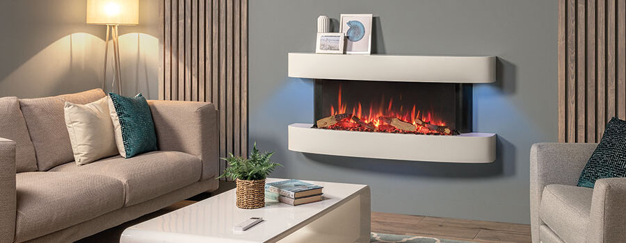Gazco - eStudio Arosa & Cerreto 140 Electric Fire Suites