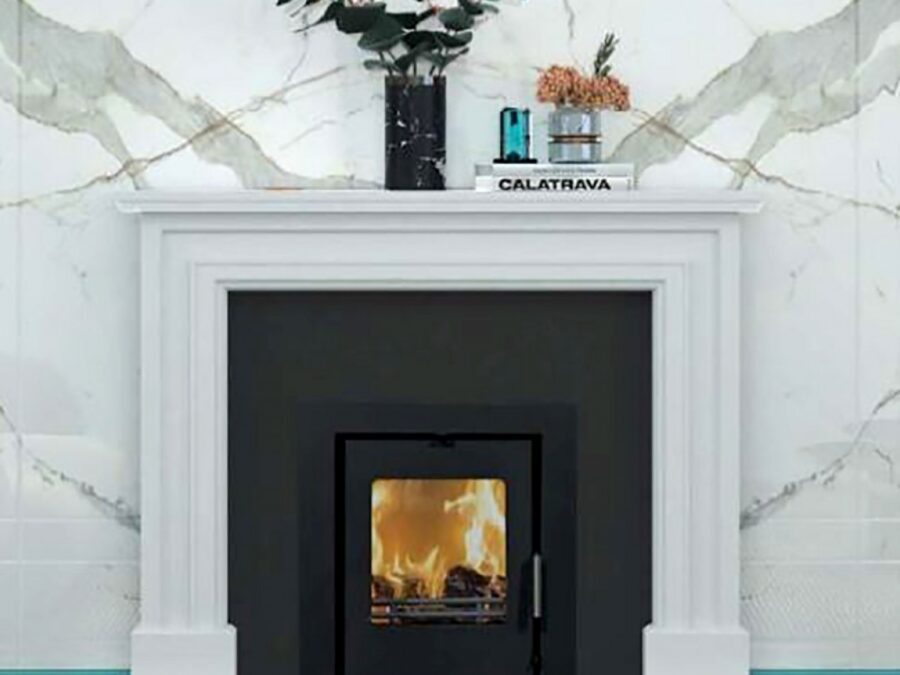 Bellano New 7 Micro Marble Fireplace Surround