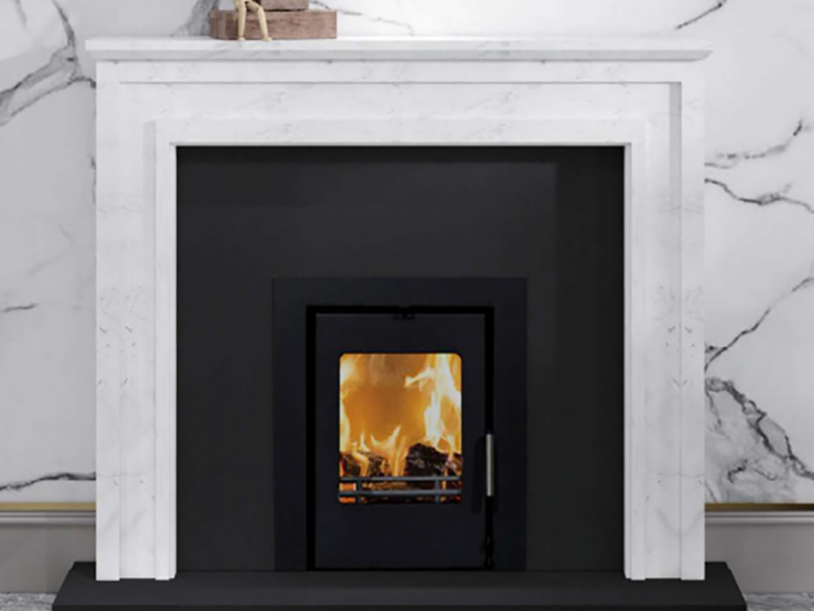 Pienza Marble Fireplace