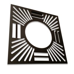 Ventilated Black Fire Stop Plate