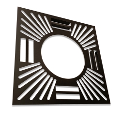 Ventilated Fire Stop Plate Black