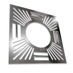 Ventilated Silver Fire Stop Plate
