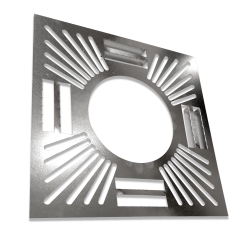 Ventilated Fire Stop Plate Silver