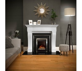 Winchester Polar White Marble Fireplace
