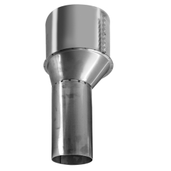 Offset Clay Pot Adapter 8-inch Chimney to 5-inch Flue