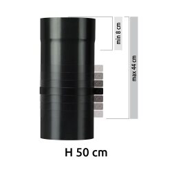Adjustable Single Wall Flue 500mm