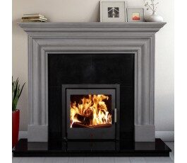 Versailles Grey Marble Fireplace